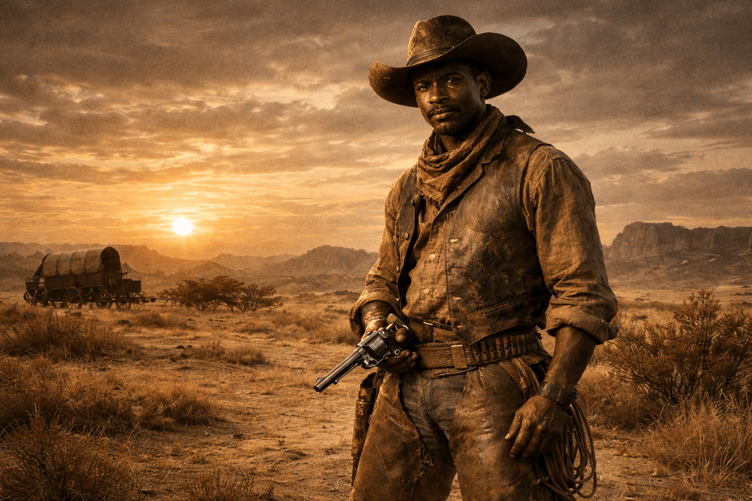 Nat Love cowboy portrait 1800s Black history