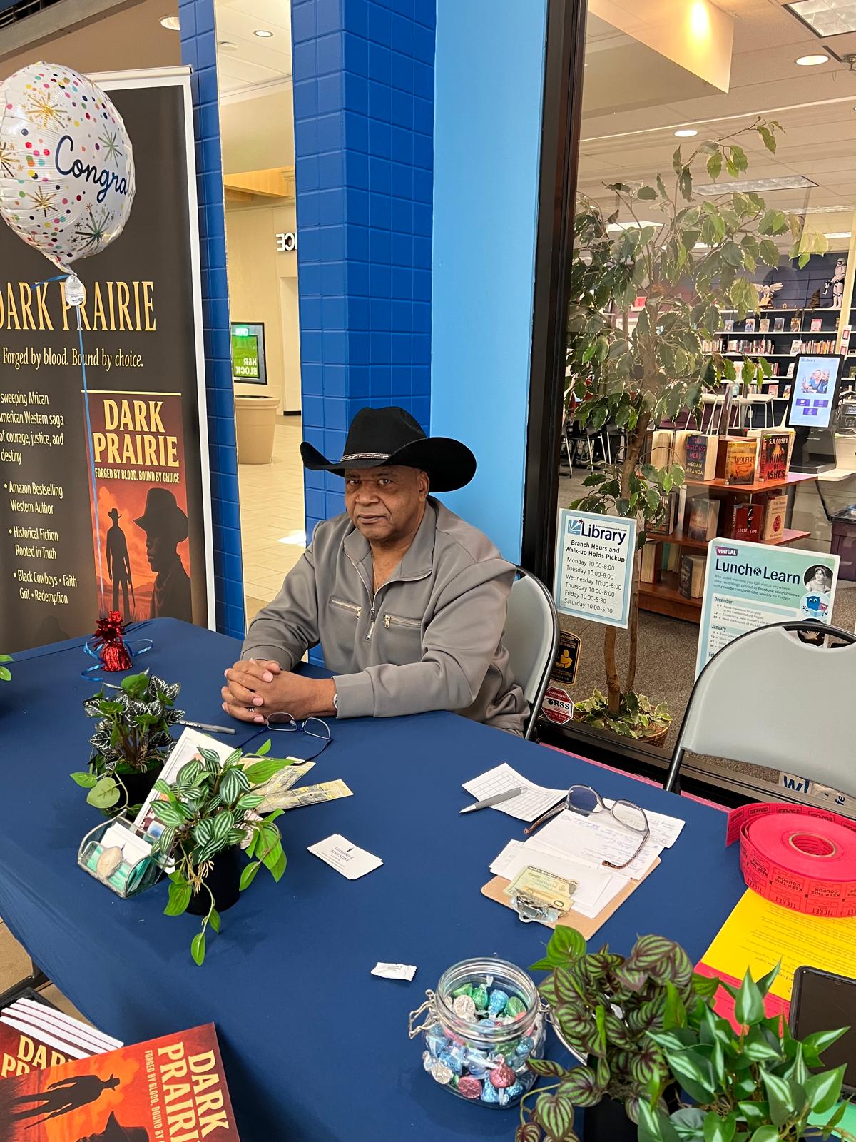 Dark Prairie book signing at Howell Branch in Fredericksburg VA
