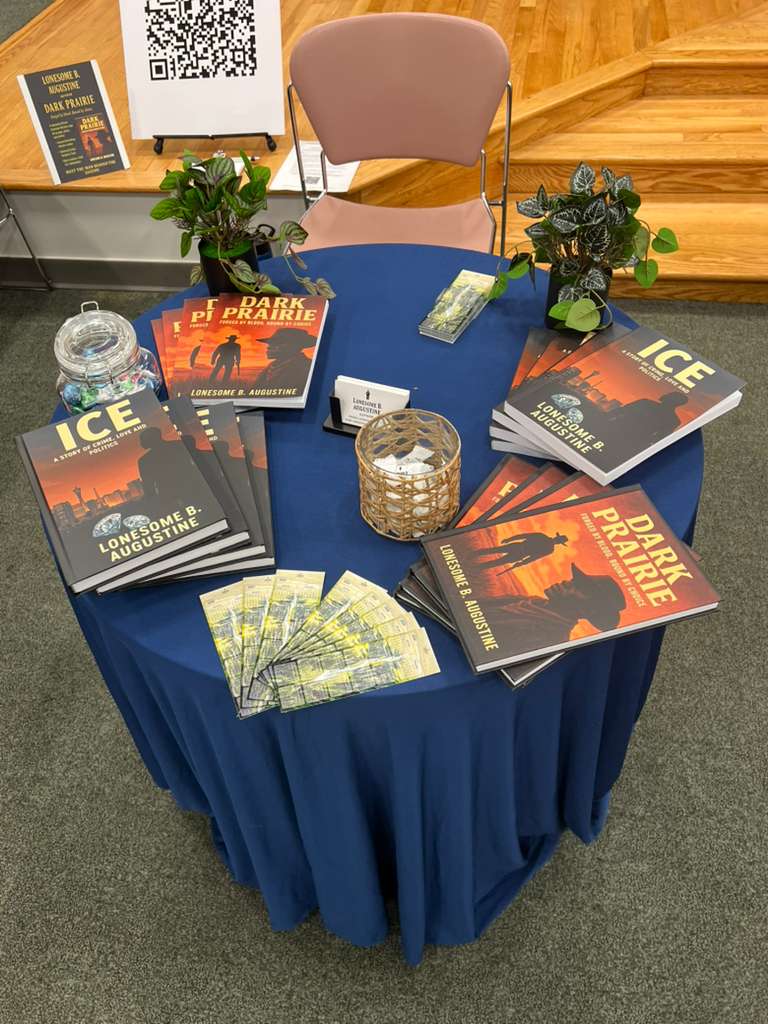 Book vendors and visitors at Local Authors Festival Salem Church Library Fredericksburg